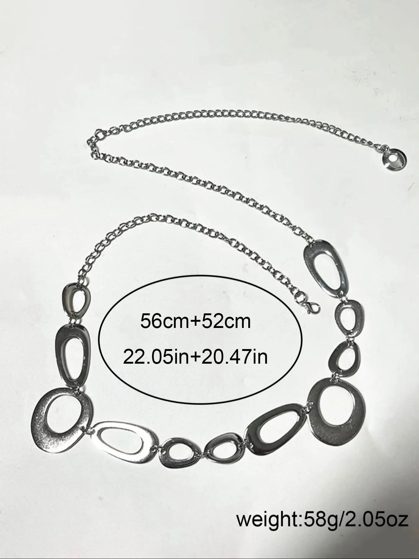 Women'S Minimalist Elegant Zinc Alloy Metal Body Chain with round Detail, Trendy Versatile and Exquisite Body Jewelry, Perfect Birthday Gift, Adjustable Waist Chain